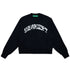 Chaos Black Distressed Arch Logo Crewneck
